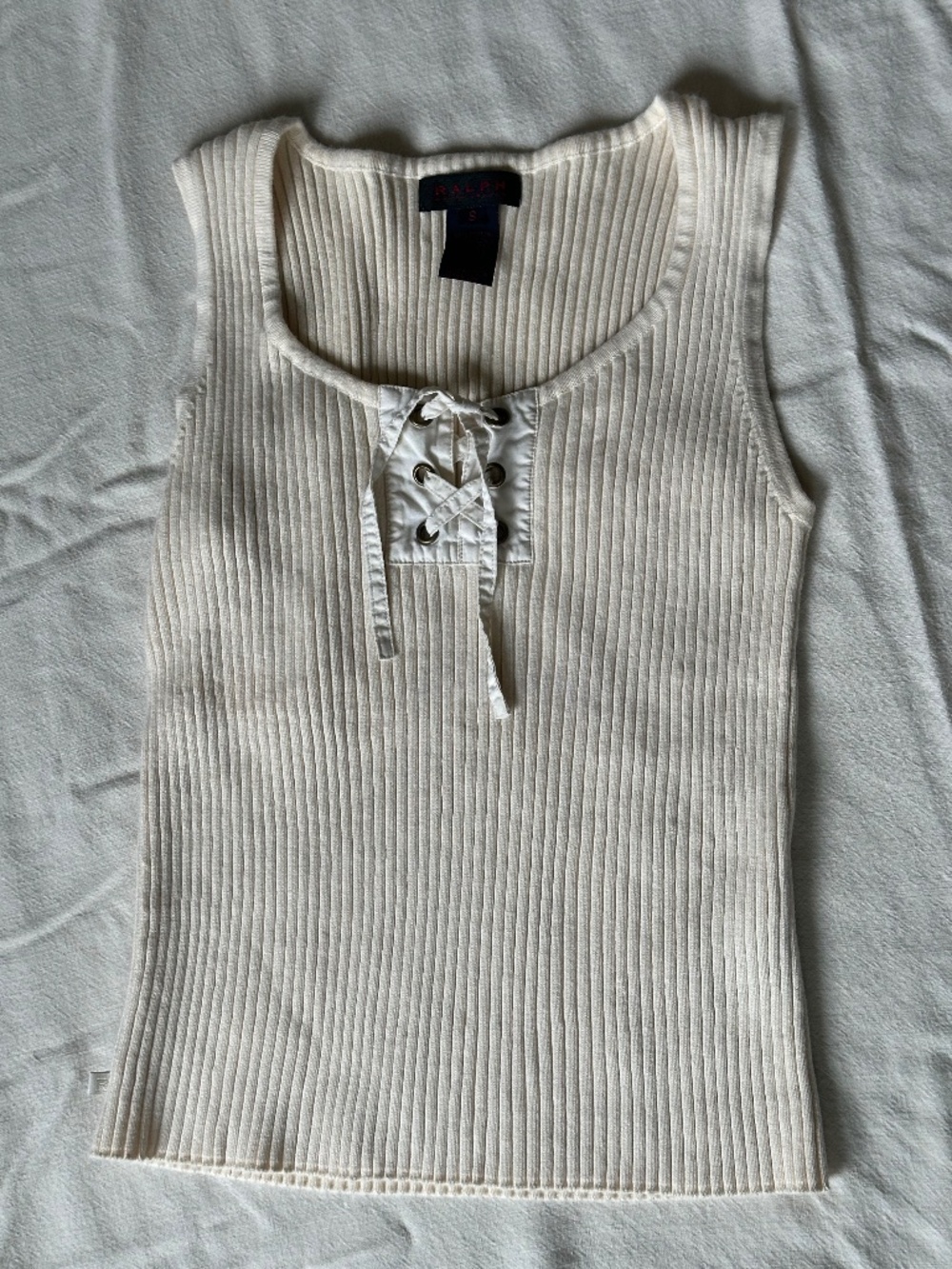 Vintage Ralph Lauren Tank Top 90's Cream